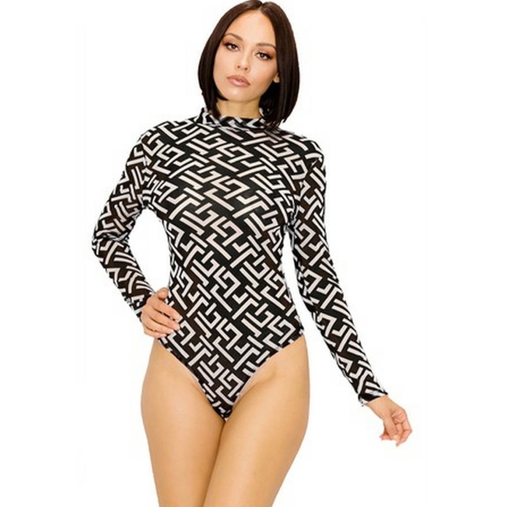 Black & White Pin Under Bodysuit